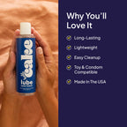 Hello Cake Water-Based Personal Lubricant - pH-Balancing Lube - Non-Sticky, & Long-Lasting Glide for Men, Women, and Couples, 8
