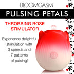 Pulsing Petals Throbbing Rose Stimulator - Red