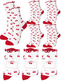 Glitopper 8 Pair Galentines Day Party Favors Socks Bridesmaid Proposal Gifts Cute Cherry Socks Shes The Cherry on Top Bridal S