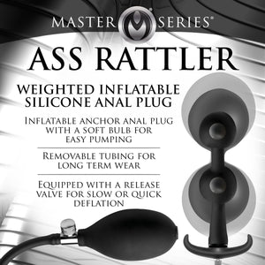 Master Series Ass Rattler Weighted Inflatable Anal Plug