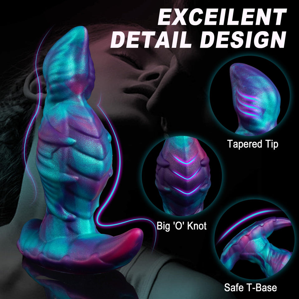 Monster Dildo Fantasy Dildo Anal Dildo Buttplug - 6.7in Dragon Dildo Large Anal Plug Big Butt Plug for Anal Training, Prostate D