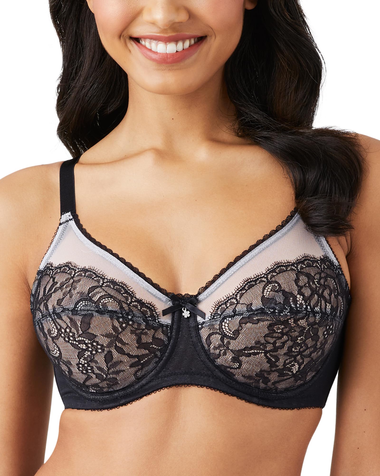 Wacoal womens Retro Chic Full Figure Underwire bras, Black, 38H US