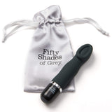 Fifty Shades Of Grey Sweet Touch Black Mini Clitoral Vibrator - Waterproof With 10 Speeds And Patterns