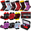 Shyyween 6 Pairs School Bus Driver Appreciation Gifts Socks with Bus Shape Box Funny Gifts for Driver Men Women Novelty Cotton S