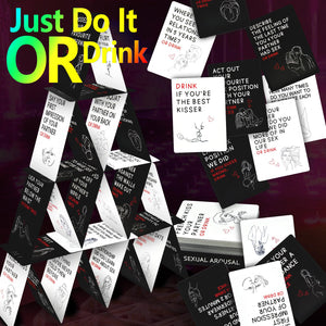 MEBAULT Drinking Game Card Deck Sex Card Game Sex Toy Adventurous Playing Cards Erotic Bedroom Game for Couple Lover