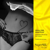 Super Slik Personal Lubricant for Fisting and Anal Sex - Thick and Long Lasting Back-Door Gel - Hybrid Silicone and Water Based