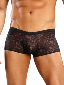 Mini Short Stretch Lace Black Large