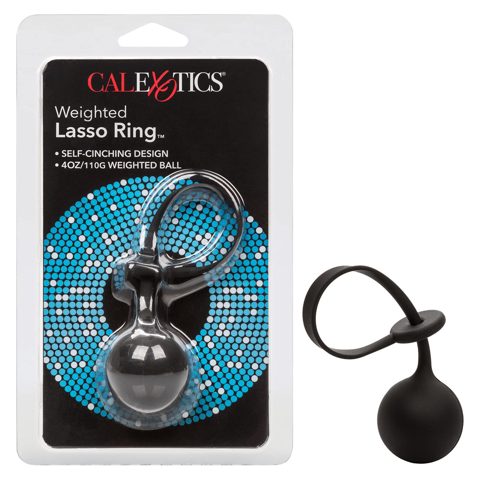 Calexotics Weighted Lasso Ring - Silicone Pleasure Weight Adult Sex Toy - Enhancement Cock Ring - Adult Prostate Stimulating Sex