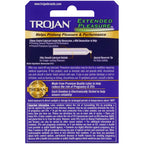 Trojan Extended Pleasure Lubricated Condoms 3Ct