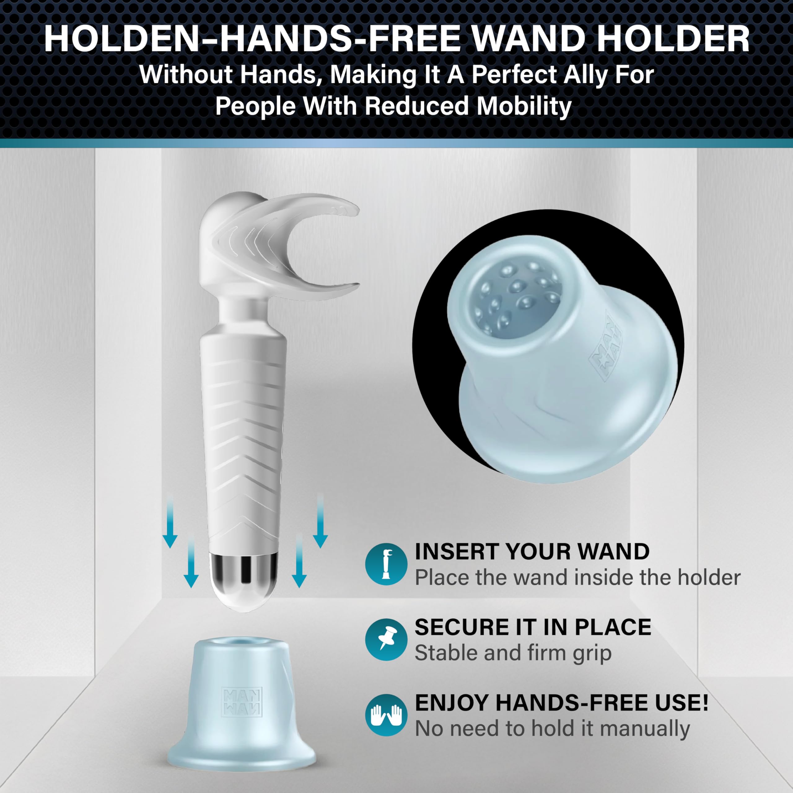 Man Wan Holden Universal Wand Holder Plm