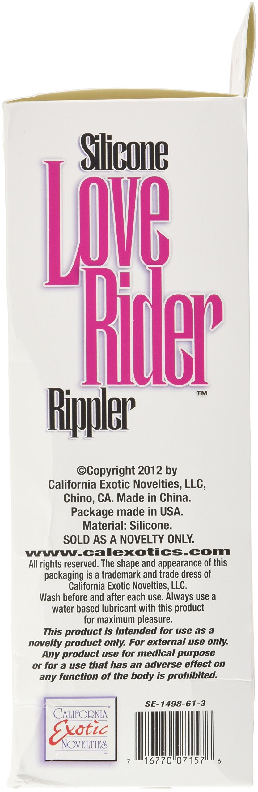 California Exotic Novelties Silicone Love Rider Rippler - Pink