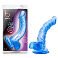 Blush Novelties B Yours - Sweet n Hard - 8.5 Realistic Feel G Spot Stimulating Curved Dildo - Cock & Balls Dong - Suction Cup H