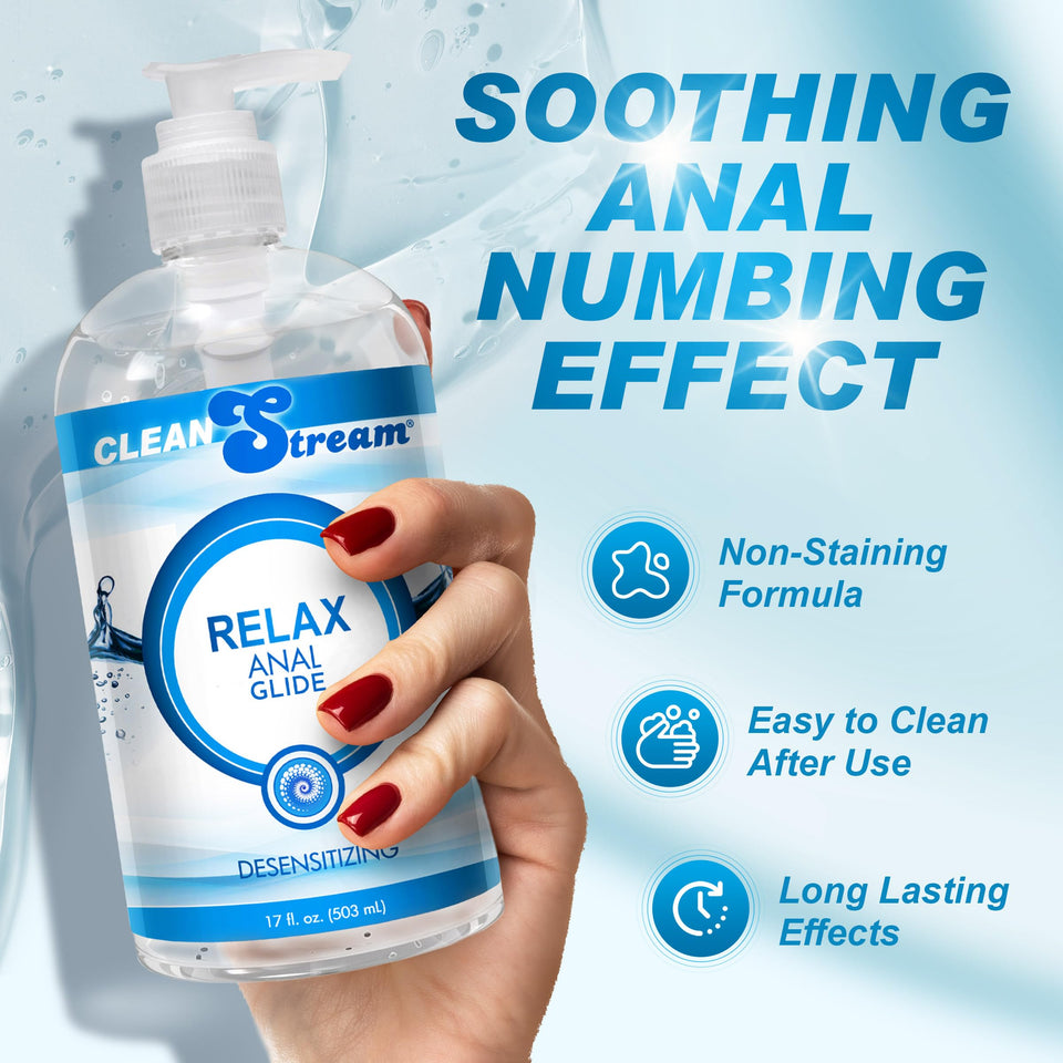 Cleanstream Relax Desensitizing Lube, Clear, 17 Fl Oz