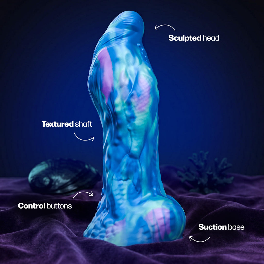 Tentra Marinus Sea Beast Vibr Dildo Blue
