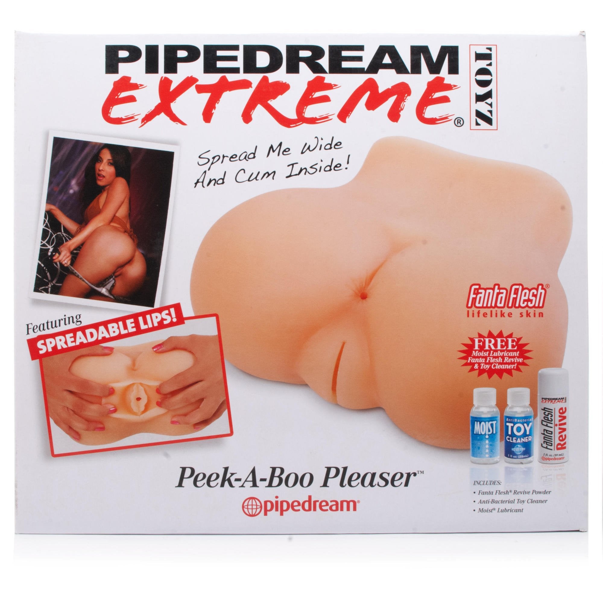 Pipedream Products, Inc. Pipedream Extreme Peek A Boo Pleaser Masturbator, Flesh