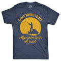 Crazy Dog Men T Shirt I Cant Work Today My Arm is in A Cast Funny Fishing Themed Fathers Day Tee Tee Gifts for Grandpa Fisherma