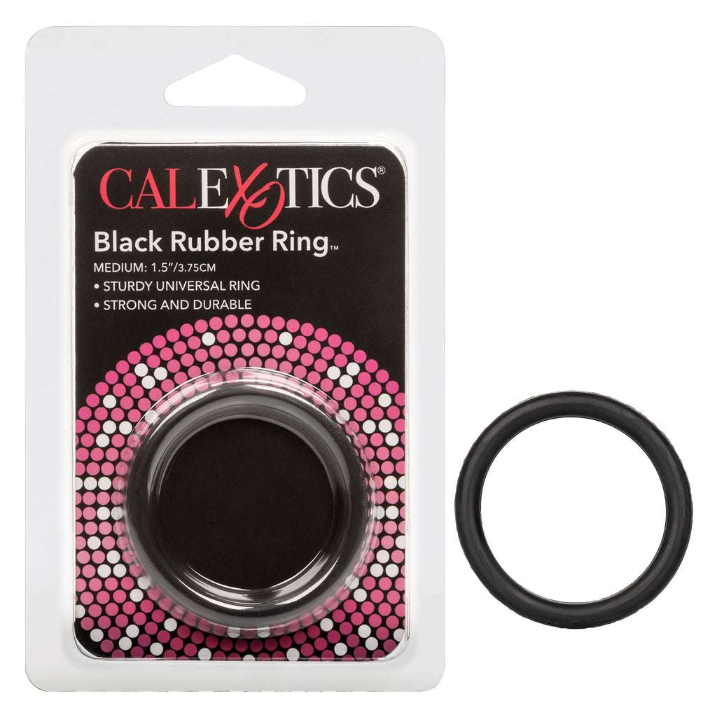 California Exotics Rubber Ring, Black, Medium
