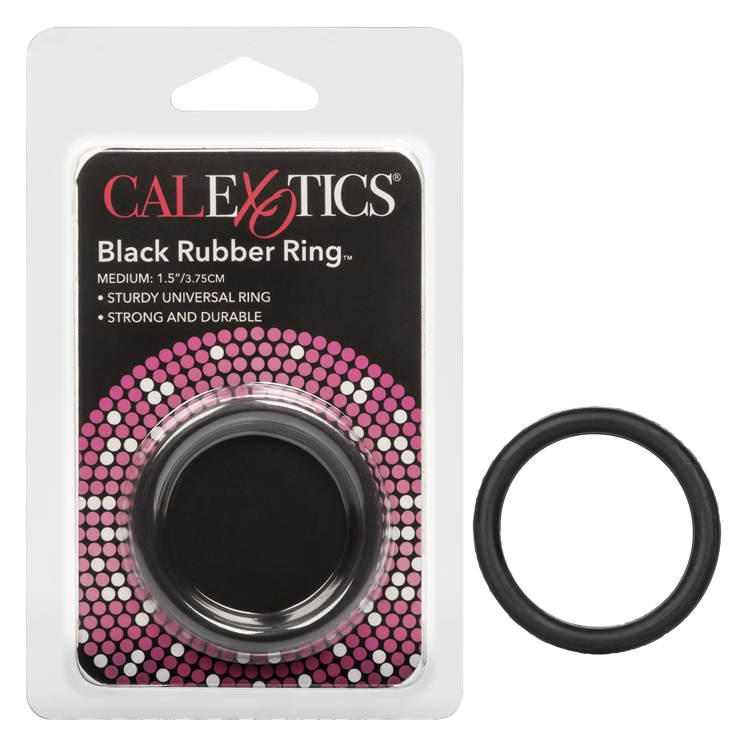 California Exotics Rubber Ring, Black, Medium