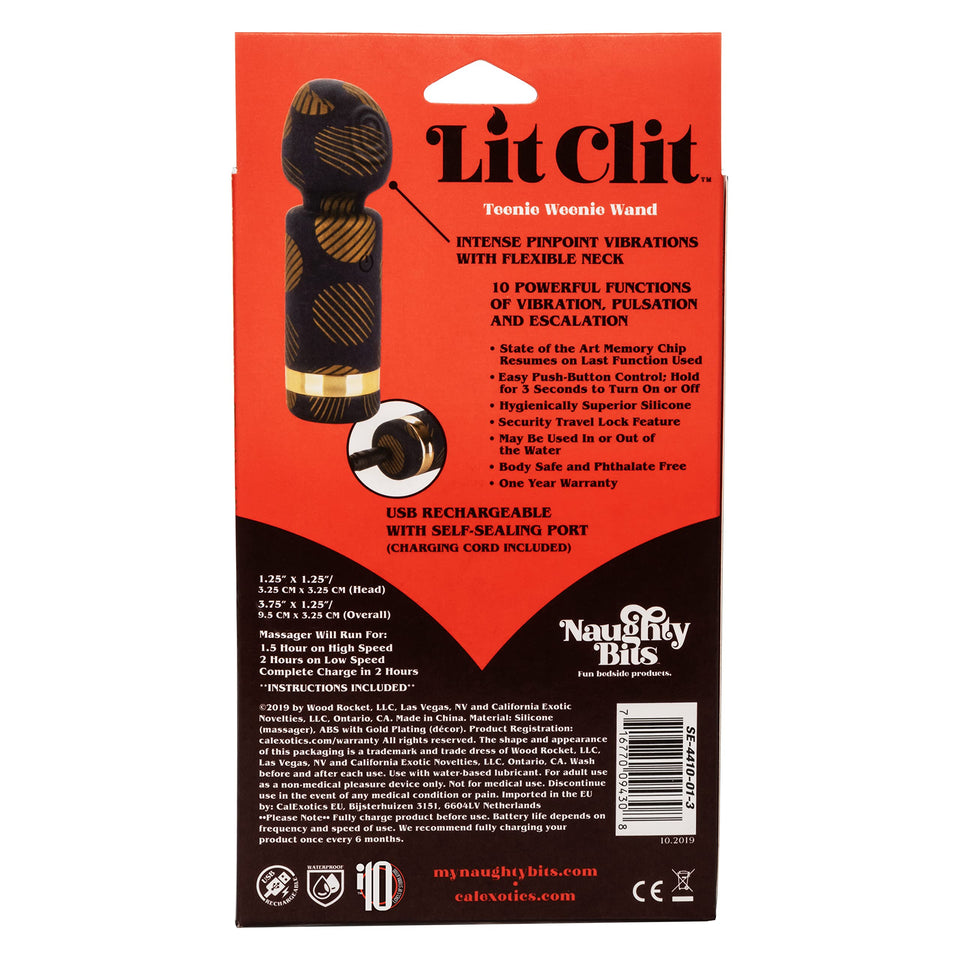 Naughty Bits Lit Clit Teeny Weenie Wand