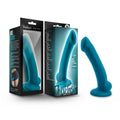 Blush Novelties Temptasia Reina 7 Inch Satin Smooth Platinum Silicone Suction Cup Harness Compatible Strap On Dildo - Easy To Cl
