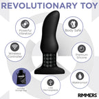 Rimmers Curved Rimming Plug With Remote, Model M, Black