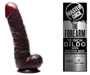 Sexflesh The Forearm Huge 13 Inch Suction Cup Dildo Extra Large Lifelike And Realistic Thick Toy For Women Men And Adult Couples Made With Flexible And Firm Pvc Material Black