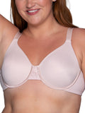 Vanity Fair Womens Beauty Back Smoothing Bra, Bust Line Up To 1.5, Non Padded Cups H Minimizer Bra, Sheer Quartz, 38D US