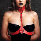 Master Series Vixen Chest Harness Red