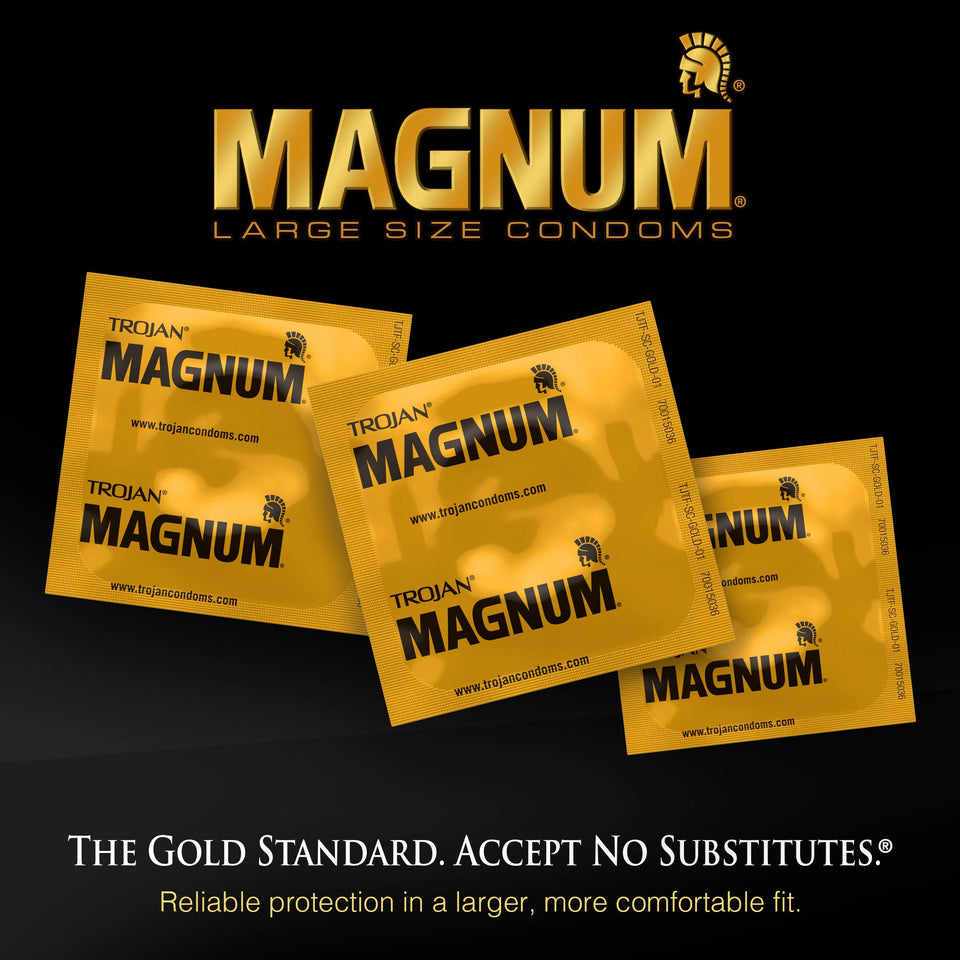 Trojan Magnum Ecstasy Lubricated Condoms 10 Count (Pack Of 2)