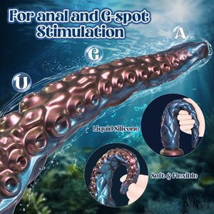 COKARAGE Tentacle Dildo Sex Toys - 12.9'' Realistic Anal Dildo with Strong Suction Cup, Anal Toys for G Spot & P Spot Stimulatio