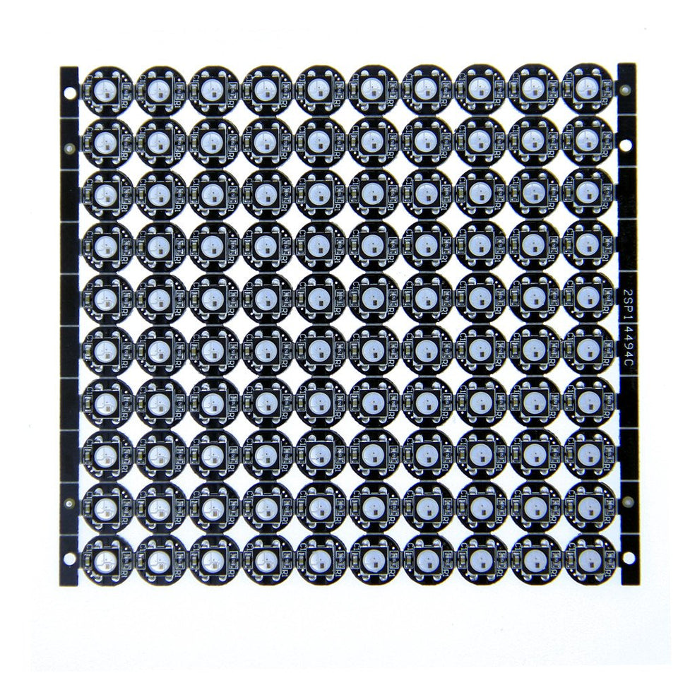 Alitove 100Pcs Ws2812B Addressable 5050 Smart Rgb Led Pixel Light On Black Heat Sink Pcb Board 5V Dc Compatible With Raspberry P