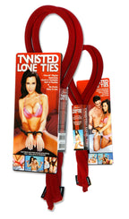Sportsheets Twisted Love Bondage Ties, Red
