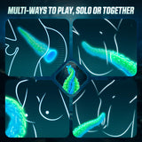 Luminous Tentacle Dildo Sex Toy - 12.9'' Anal Dildos Adult Toy, Strong Suction Cup Dildo Anal Sex Toys for C U G-Spot Stimulatio