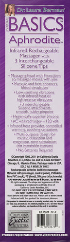 Calexotics Berman Center Aphrodite Infrared Rechargeable Massager