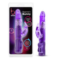 Blush Novelties B Yours Beginners Bunny - Mini Triple Action Vibrator - Dual Clitoris and G Spot Pleasure - Rotating Beads, Gyra