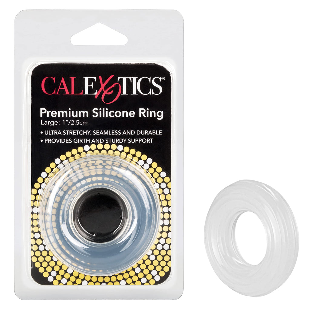 California Exotic Novelties Large Premium Silicone Ring, Clear