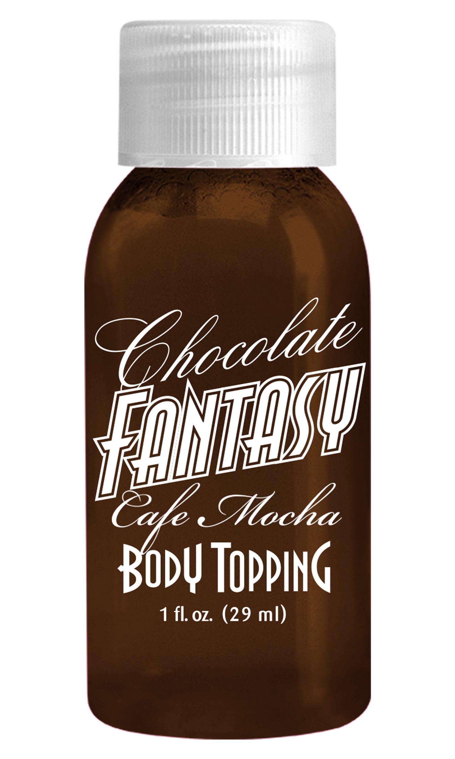 Pipedream Products Chocolate Fantasy Body Topping, Cafe Mocha, 1 Fluid Ounce