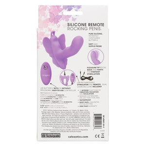 Calexotics Venus Butterfly Silicone Remote Rocking Penis - Hands Free Strap On Personal Massager Probe With Controller - Waterproof Adult Vibrator Sex Toy For Couples - Purple