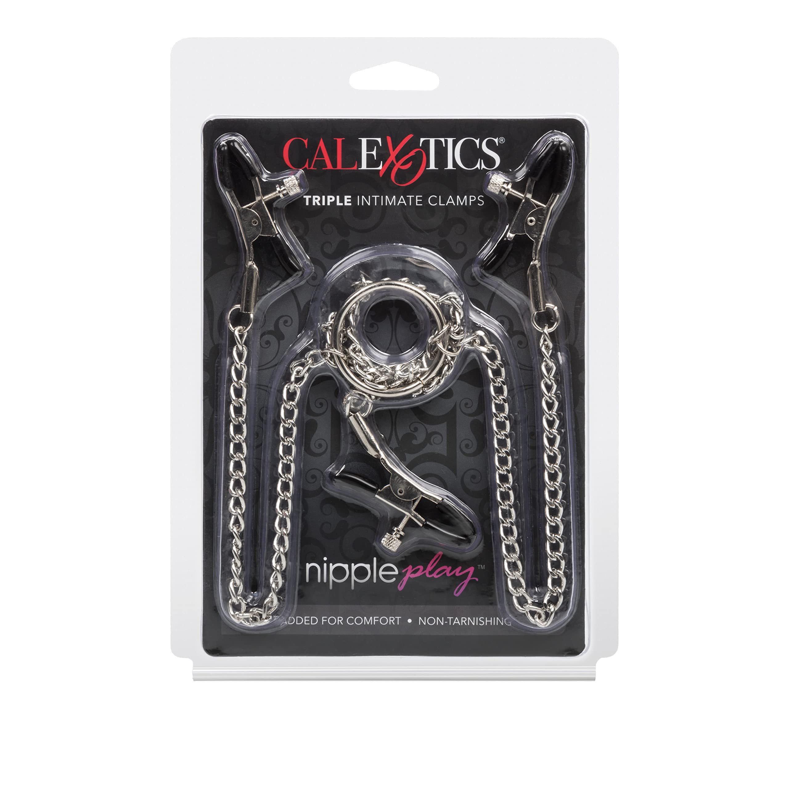 Calexotics Nipple Play Triple Intimate Clamps, Silver