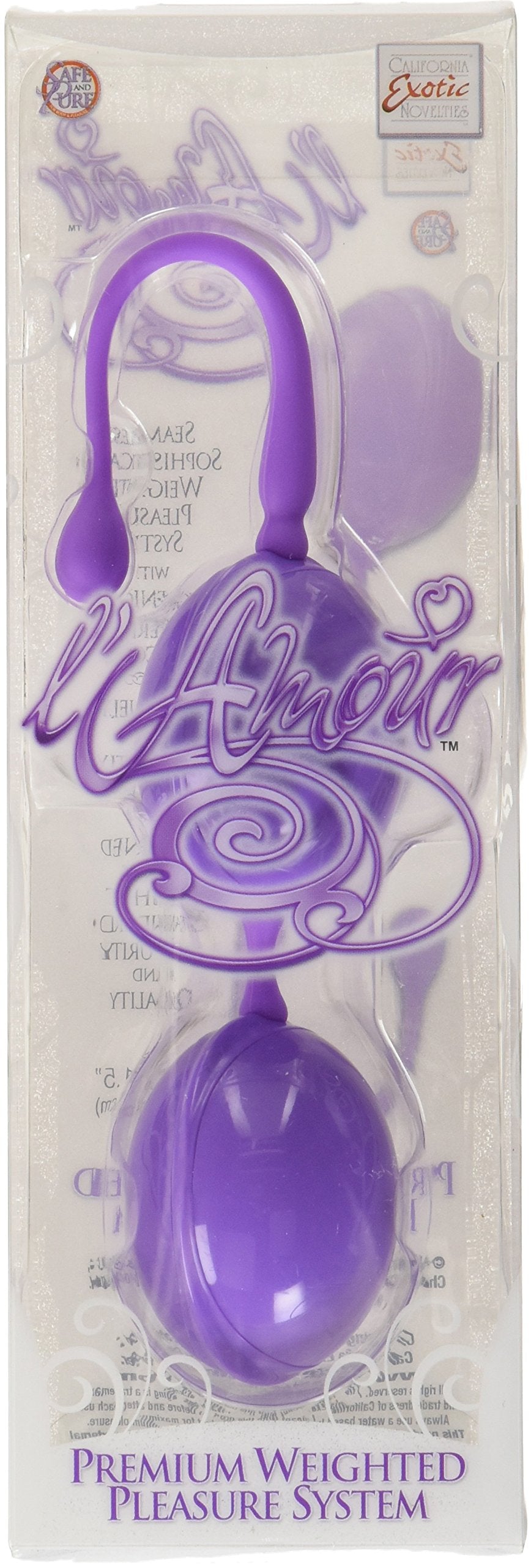 California Exotic Novelties Lamour Premium Weighted Pleasure System, Purple