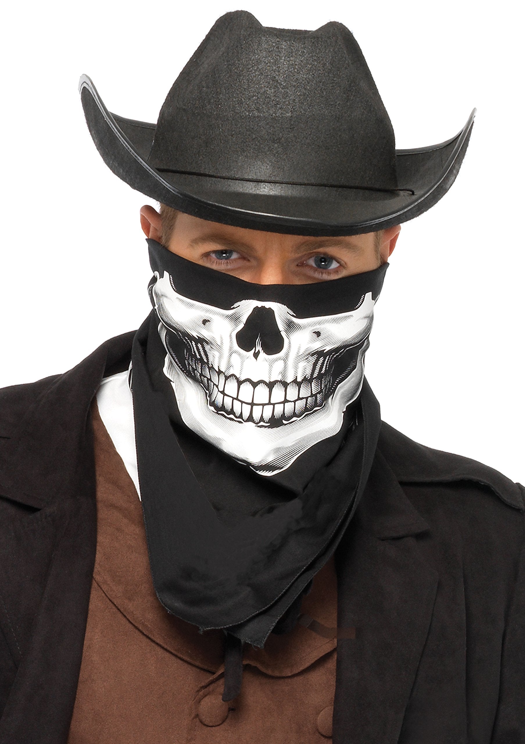 Skull Bandana  O/S Black/White