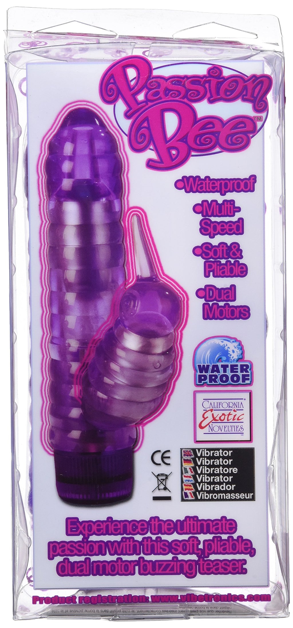 California Exotics Passion Bee Stimulator, Purple