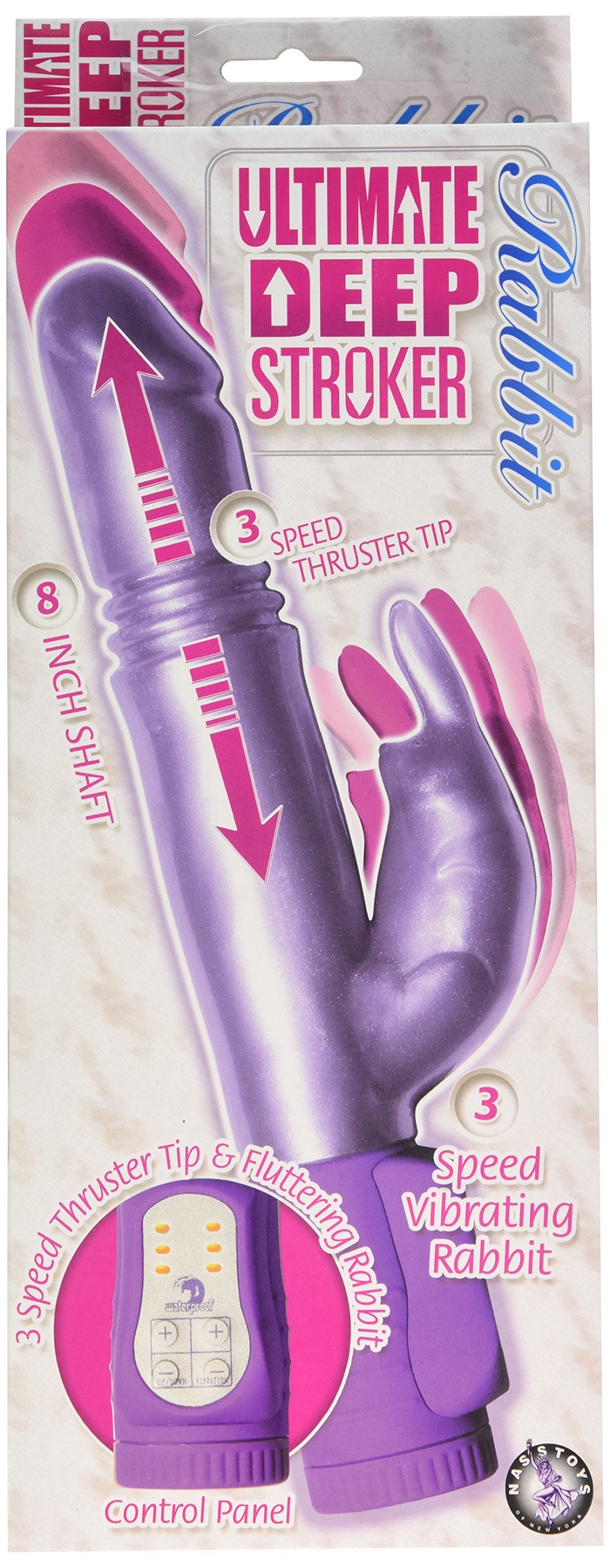 Nasswalk Novelties Ultimate Deep Stroker Rabbit, Purple Vibe