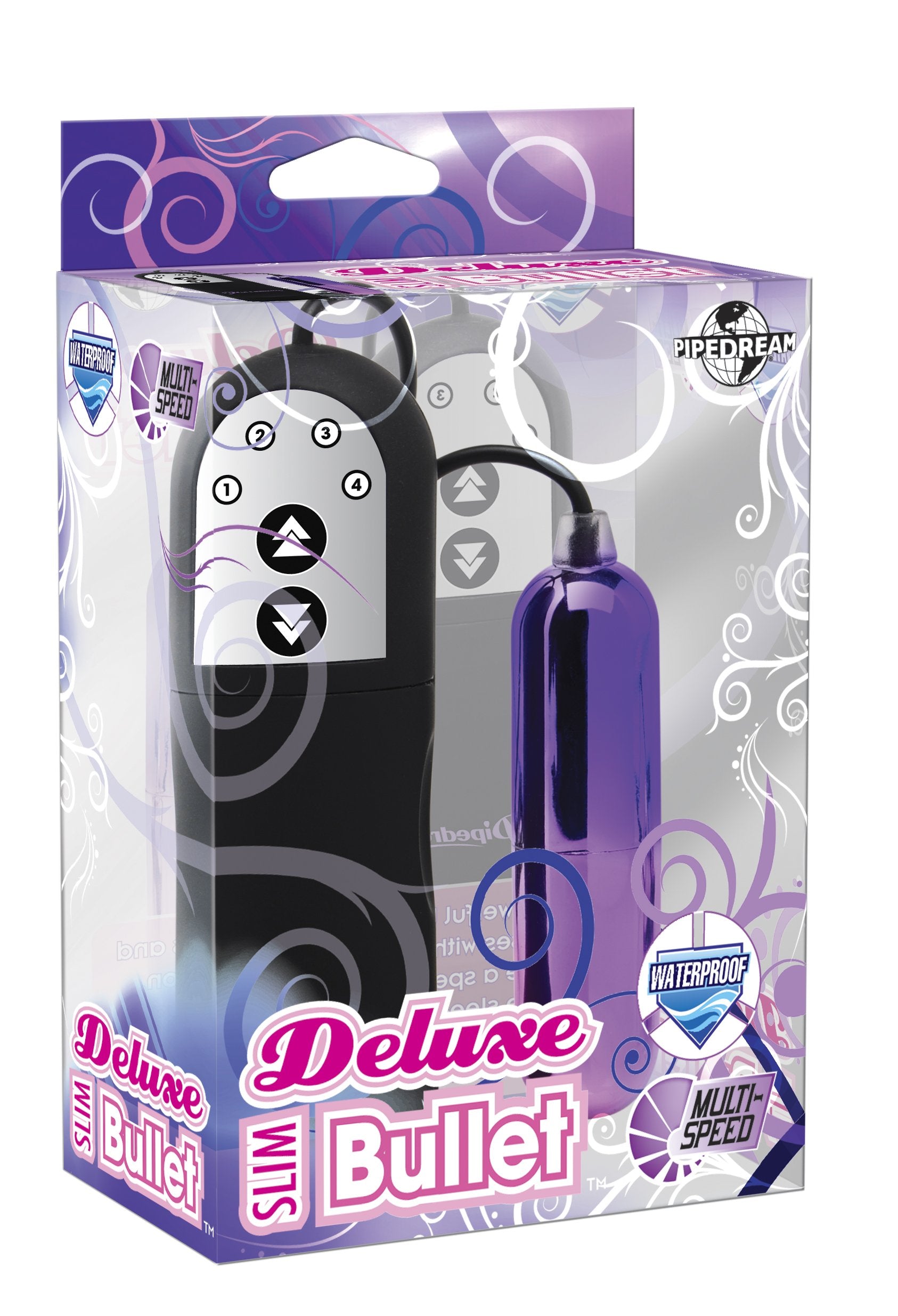 Pipedream Waterproof Deluxe Slim Bullet, Purple