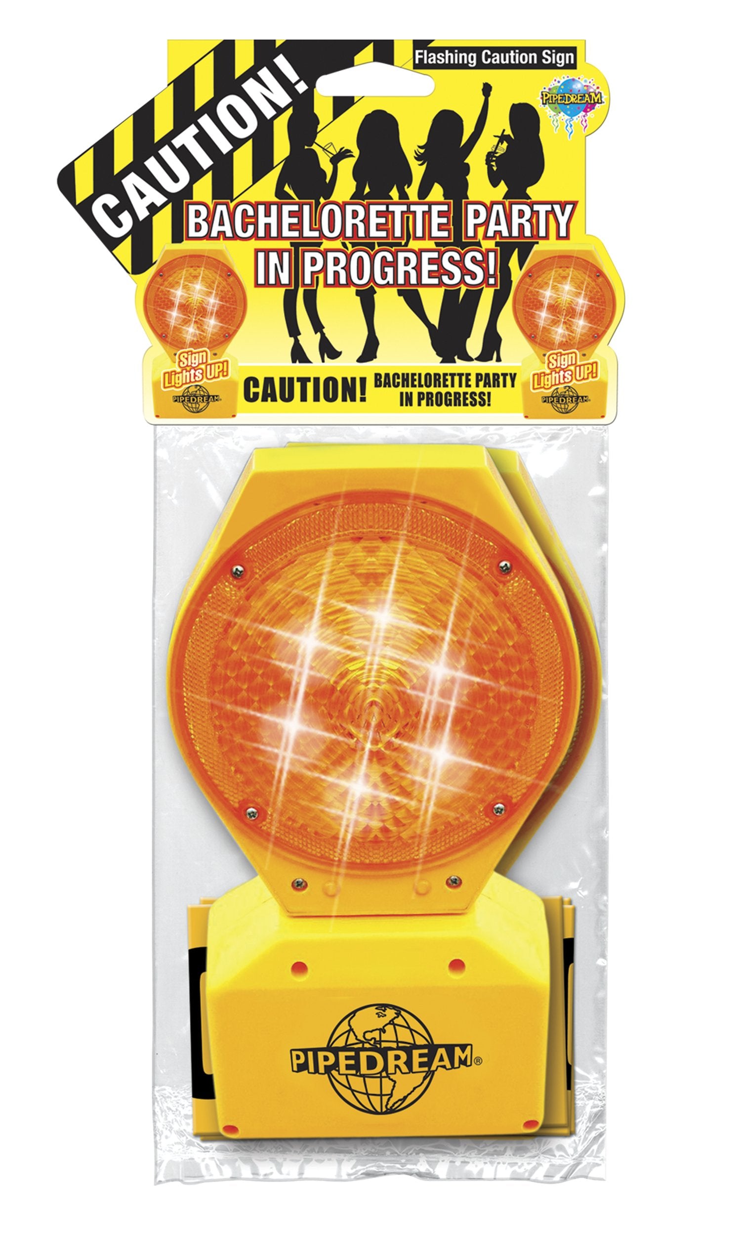 Pipedream Bachelorette Party Caution! Flashing Caution Sign