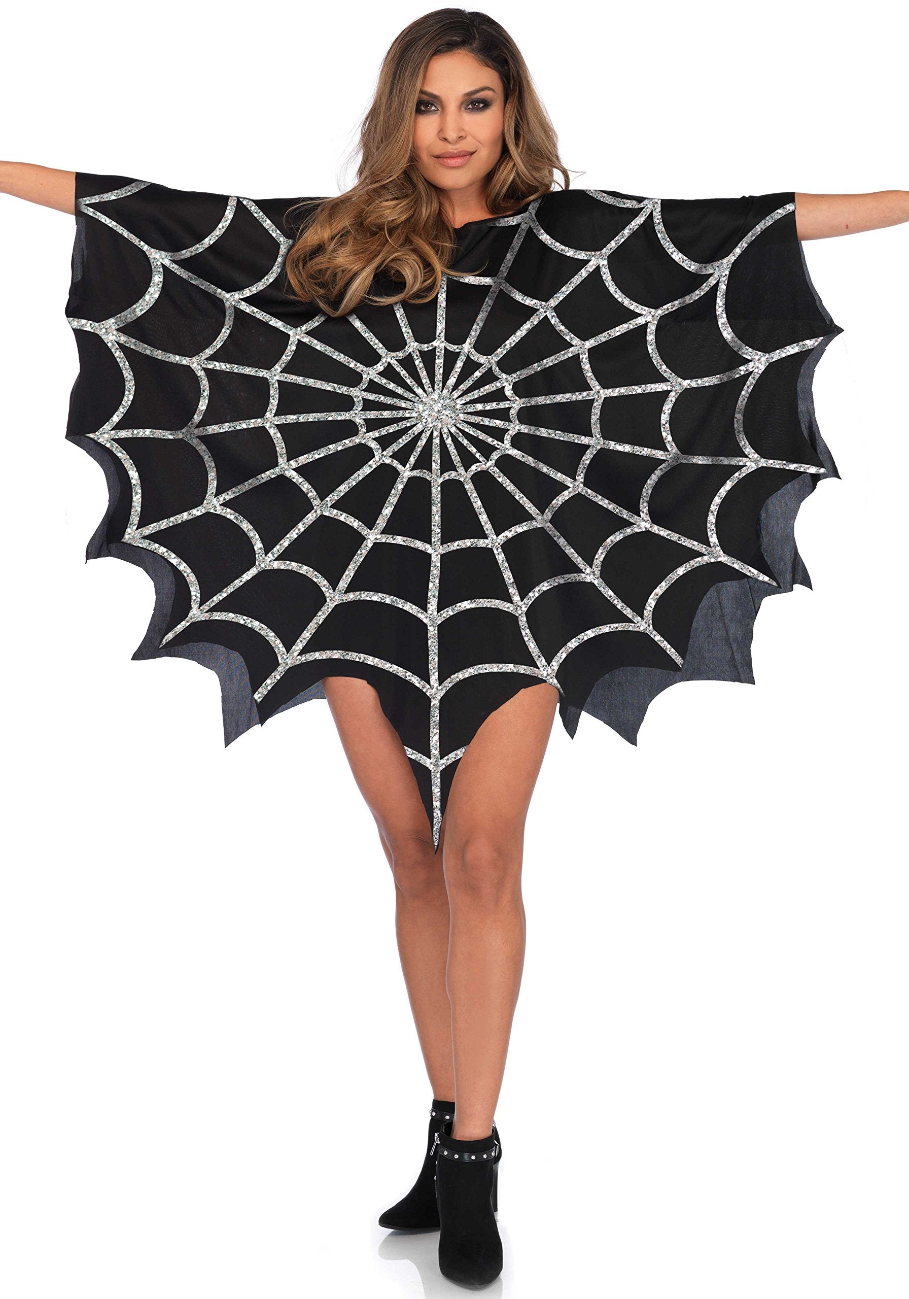 Glitter Web Poncho