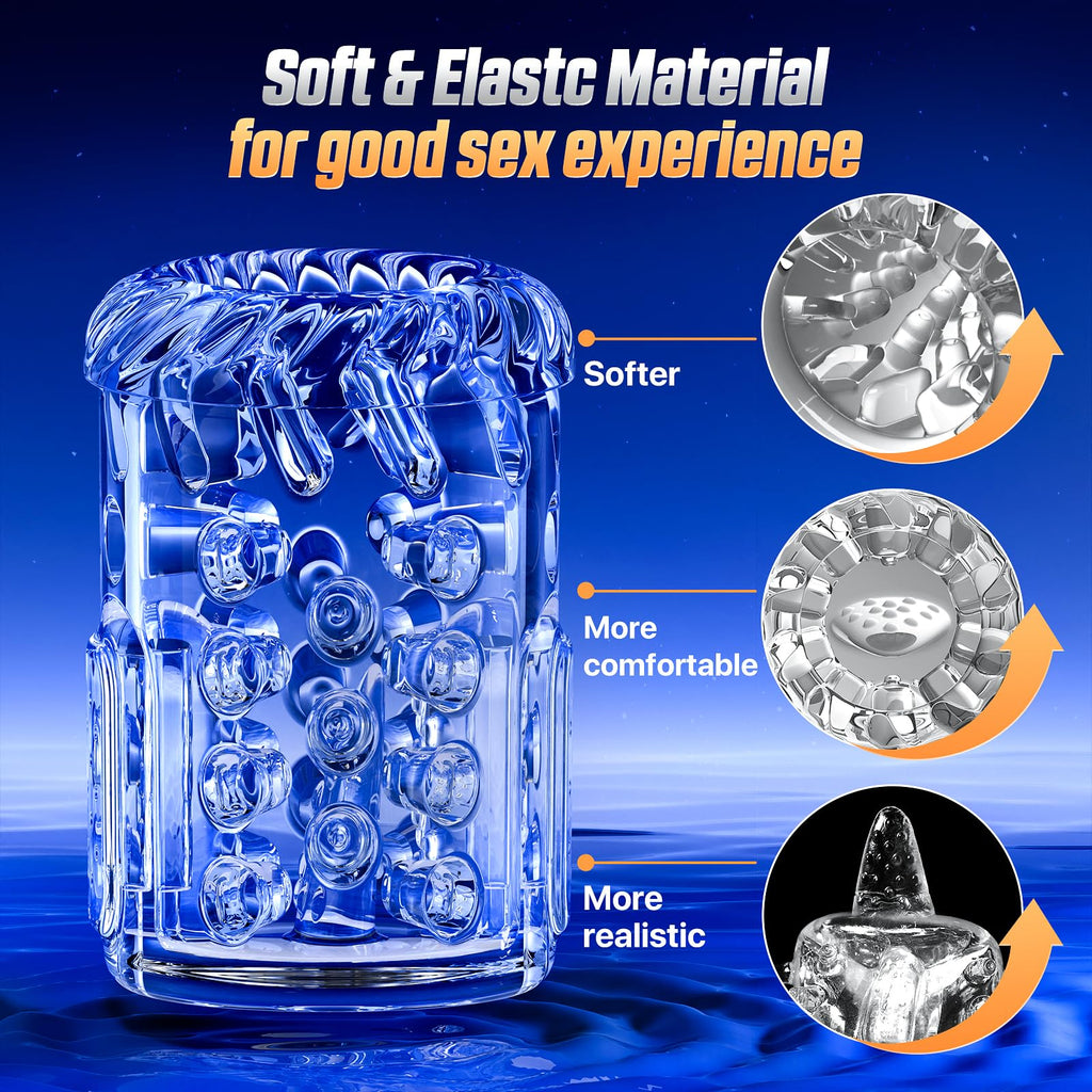 jodiyece Sex Toys Male Masturbator Adult Toys, Male Sex Toy for Men Penis Pump Pocket Pussy 3D Male Stroker Male Masturbators wi