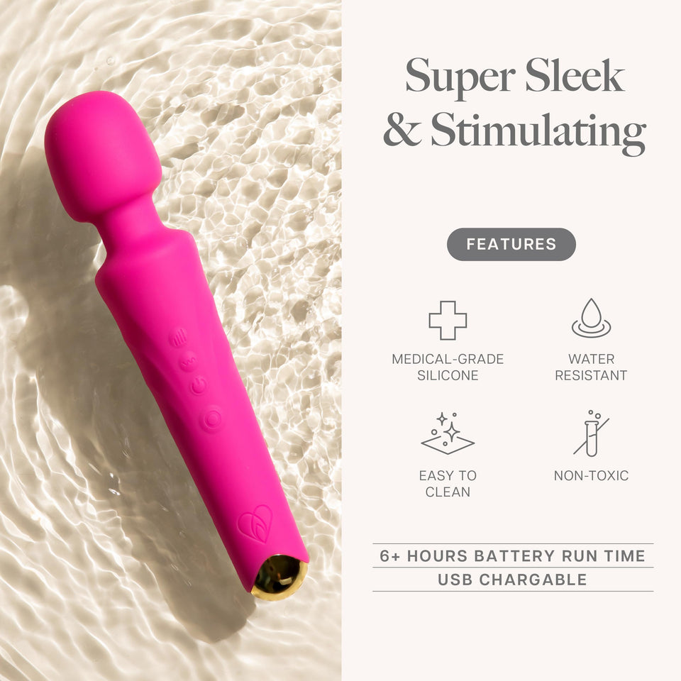 Ava Vibrator Wand Sex Toys [Clit Stimulator Vibrators] Vibrator for Woman | Sex Toy | Gifts for Women | 20 Patterns & 8 Speeds o