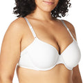 Olga Womens No Side Effects Underwire Contour Bra, White, 42DD