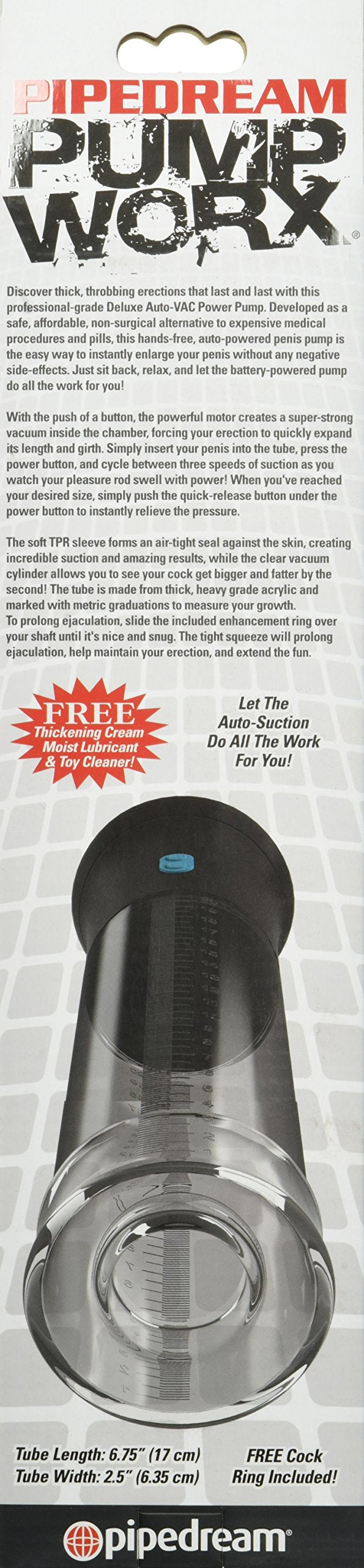 Pipedream Pump Worx Deluxe Auto Vac Pump